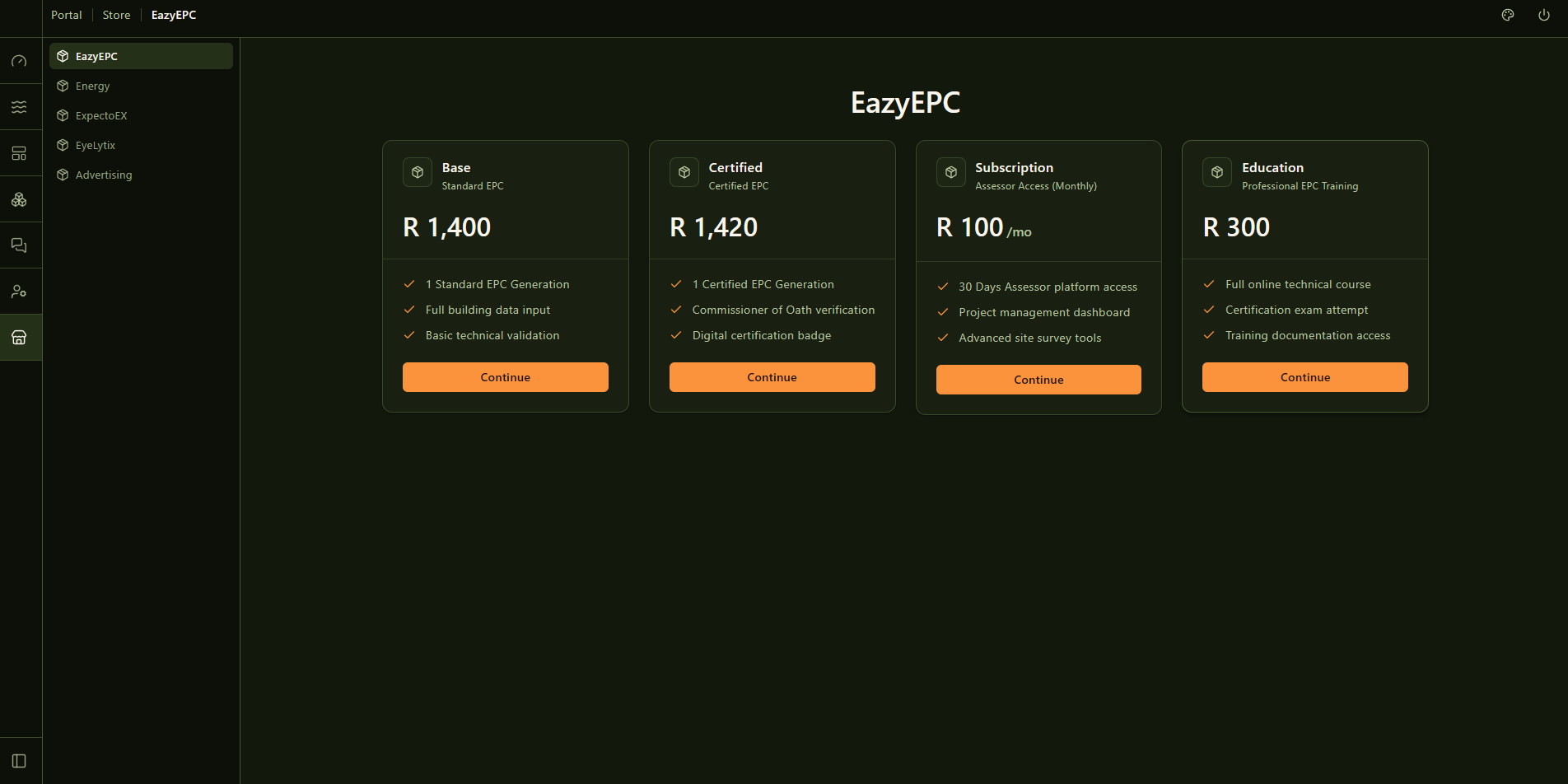 eazyEPC portal